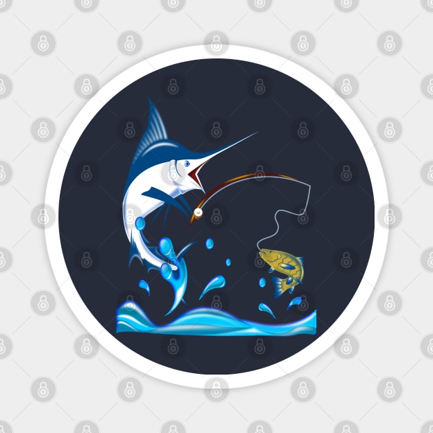 MARLIN FISHING TRIP Magnet by Dot68Dreamz